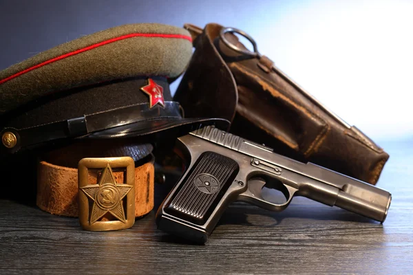 Soviet Military Officer Equipment — Stock Photo, Image