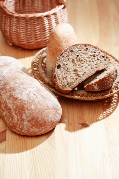 Freshness Bread On Wood — Stock Photo, Image