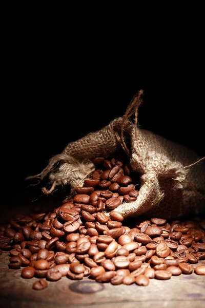 Coffee Beans In Sack — Stock Photo, Image