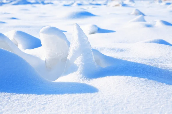 太陽の下で雪します。 — ストック写真