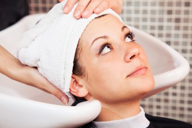 saç modeli bir Kuaför Salonu