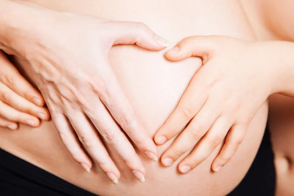 Warten auf das Kind. Studioaufnahme — Stockfoto