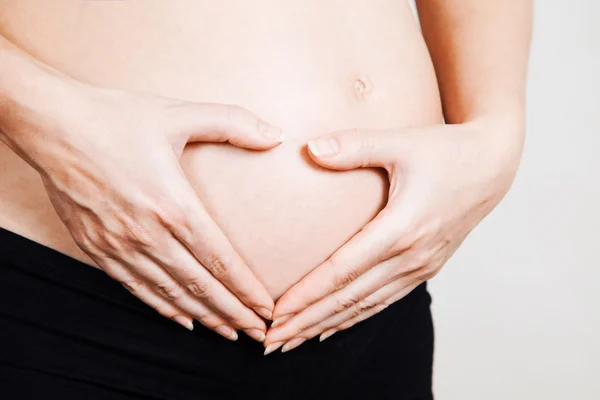 Warten auf das Kind. Studioaufnahme — Stockfoto