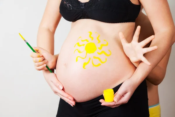 Wachten voor kind. Studio schoot — Stockfoto