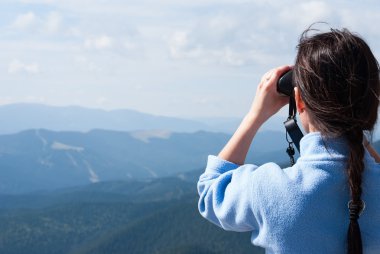çekici genç bir kadın portresi. Açık atış