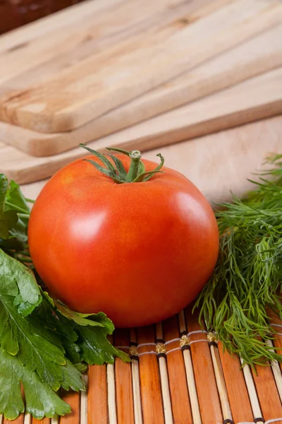 Rote Tomate — Stockfoto