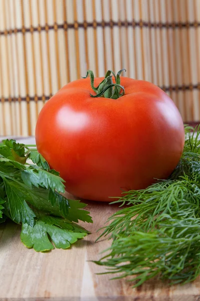 Rote Tomate — Stockfoto