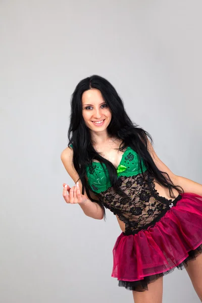 Ragazza in costume sexy — Foto Stock