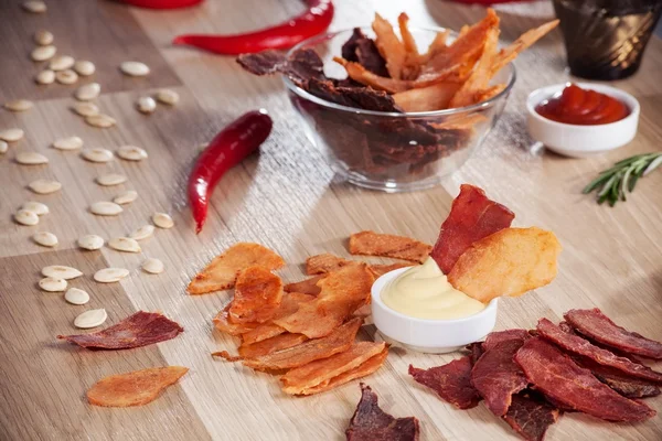 Chips de carne — Foto de Stock