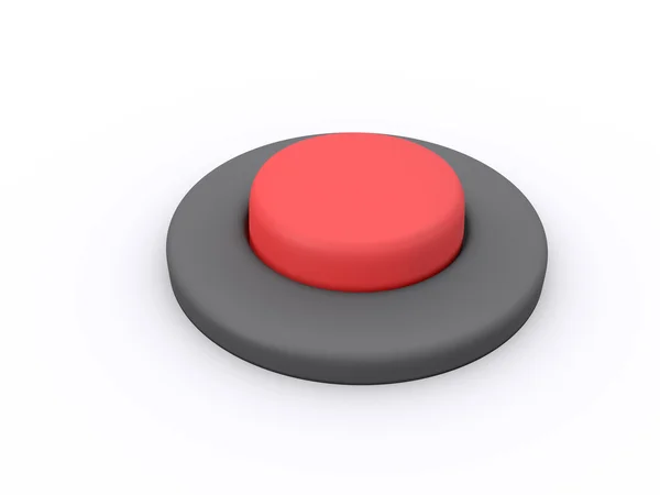 Button. 3d image — Stock Photo, Image