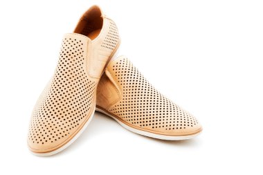 Beyaz arka plan üzerinde şık Ayakkabı