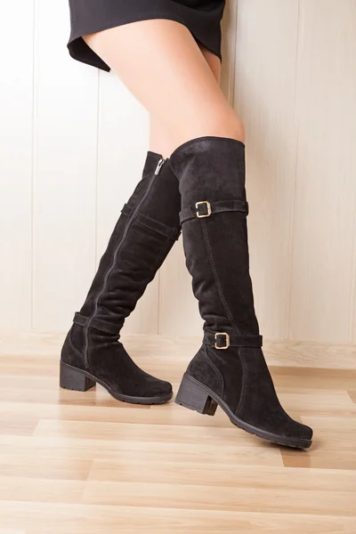 Boots on legs — Stock Photo, Image