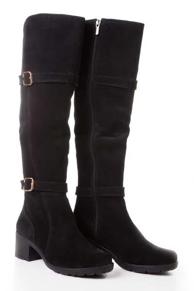 Tall black boots — Stock Photo, Image