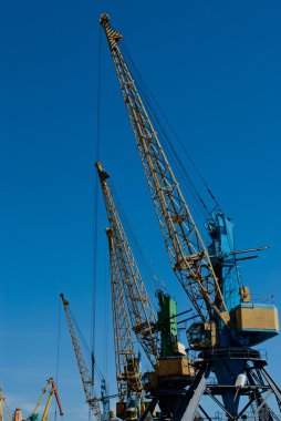 Kargo Vinçler su. manzara