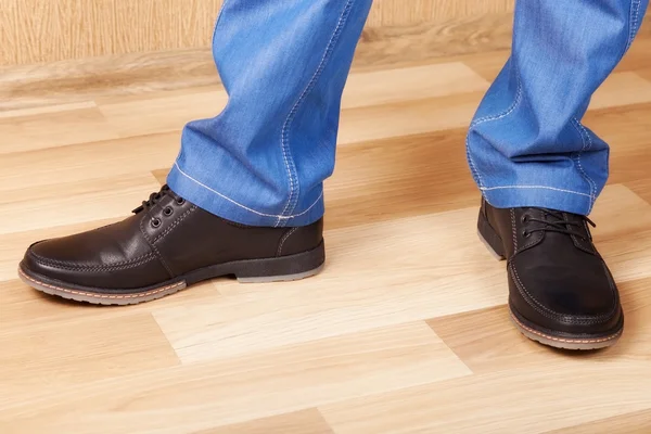 Férfi láb cipő — Stock Fotó