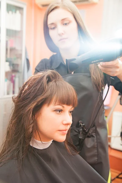Frisur im Salon — Stockfoto