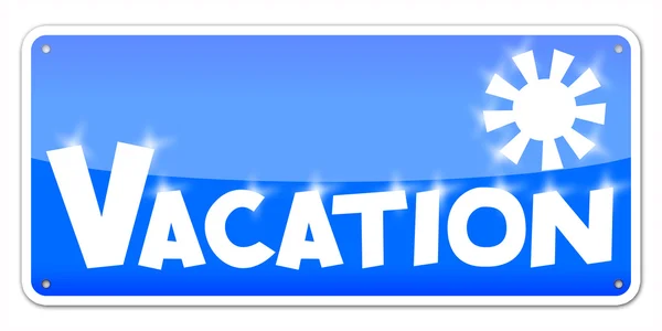 Blue Vacation card — Stock Photo, Image
