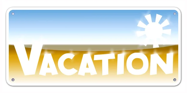 Gold Vacation card — Stock Photo, Image