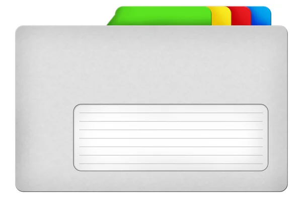 Grå filmapp — Stockfoto