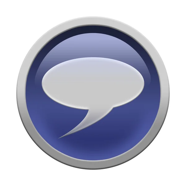 Chat icon button — Stock Photo, Image