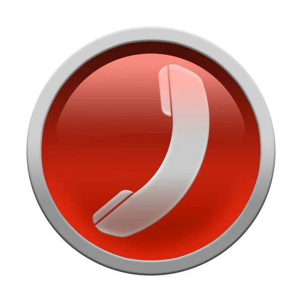 Phone icon button — Stock Photo, Image