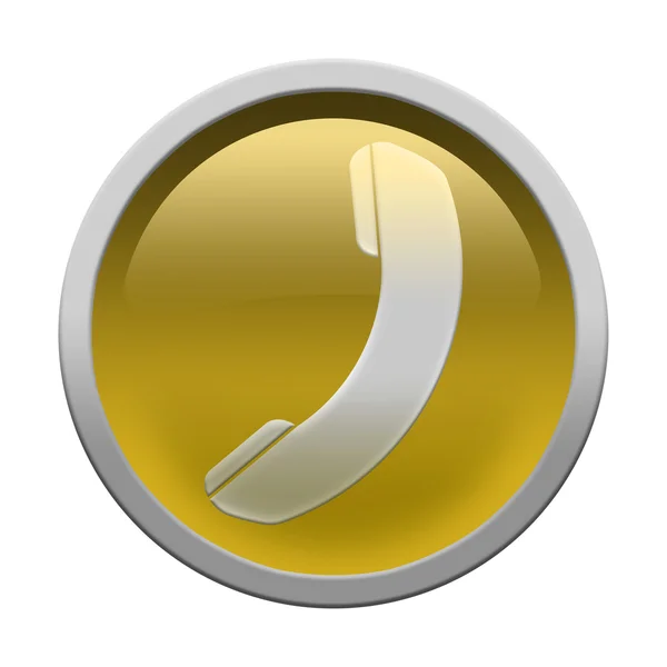 Botón icono del teléfono —  Fotos de Stock