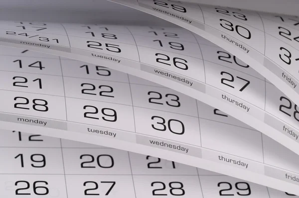 Cifre calendario monocromatico — Foto Stock