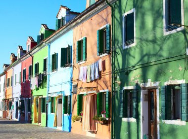 Renkli ada Burano, İtalya