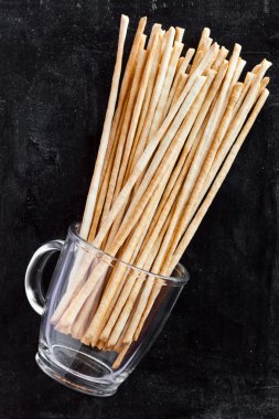 Breadsticks grisini torinesi cam Kupası