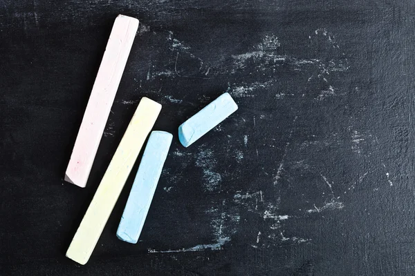 Chalk and blackboard — Stock Photo, Image