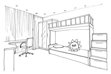 Çocuk, Çocuk Oda grafik kroki