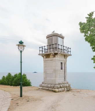 Istria, Hırvatistan ' St.Eufemija altında eski deniz feneri