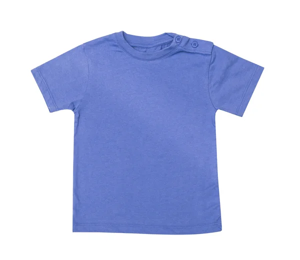 Детская одежда - голубая рубашка — стоковое фото