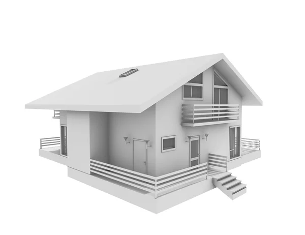 3D render of home exterior — Stock Photo, Image