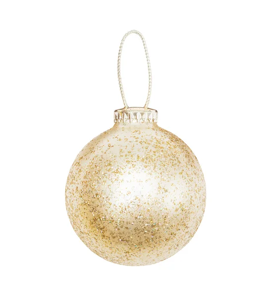 Golden Christmas sphere — Stock Photo, Image