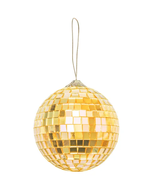 Golden Christmas sphere — Stock Photo, Image