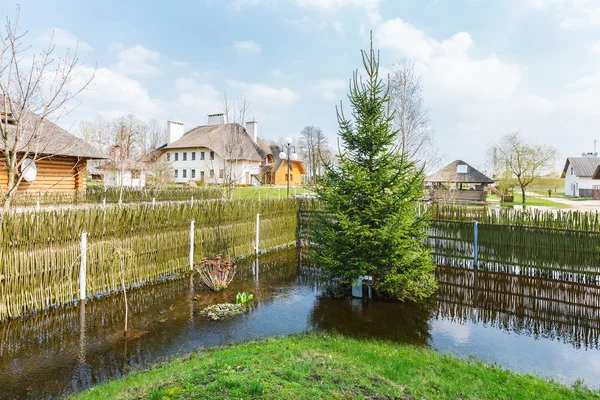 Inundación de primavera, Bielorrusia — Foto de Stock