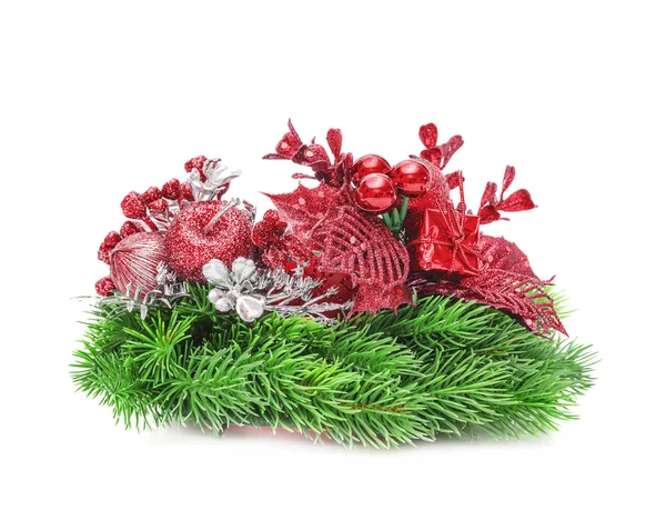 Decoración roja de Navidad. Día de fiesta Año nuevo decoraciones — Foto de Stock