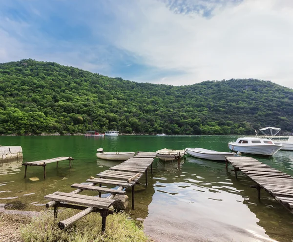 Canal Limski (Limski Fjord) na Ístria perto de Rovinj — Fotografia de Stock