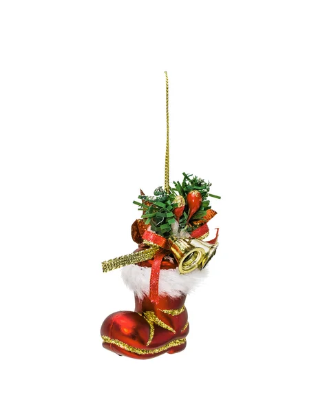 Christmas Röd hängande dekoration leksaken — Stockfoto
