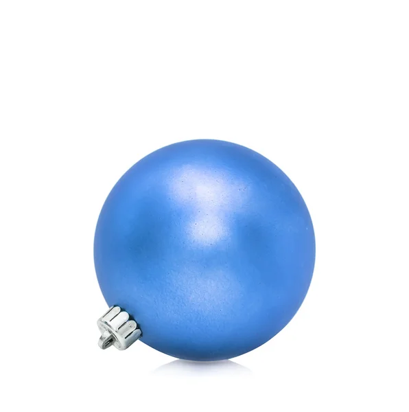 Blå jul boll — Stockfoto