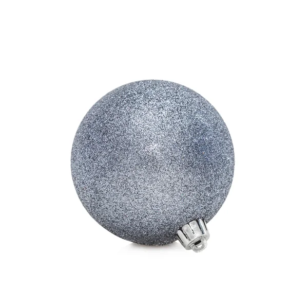 Gümüş Noel top — Stok fotoğraf