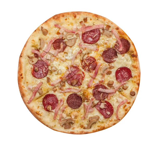 Pizza Carne con champiñones — Foto de Stock