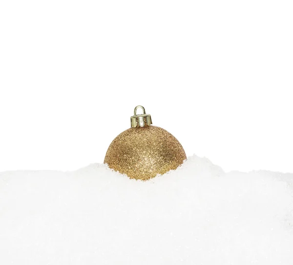 Gold Weihnachtsbaumkugel — Stockfoto