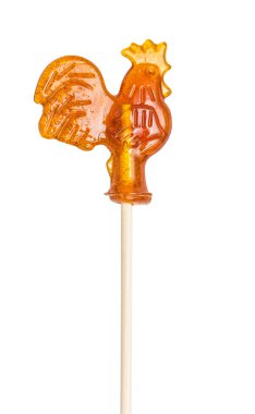 Sugar lollipop made in the shape of fish clipart