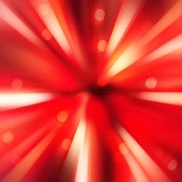 Sfocatura rossa radiale del design della luce spot bokeh — Foto Stock