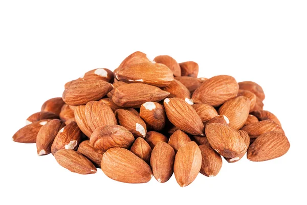 Heap of peeled almonds — Stock Photo, Image