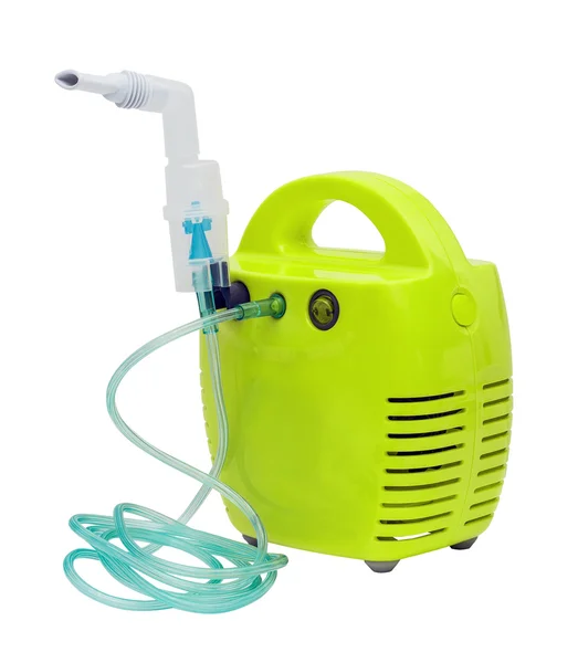 Inhalateur de compresseur médical, nébuliseur, nébuliseur, nébuliseur avec embout buccal — Photo