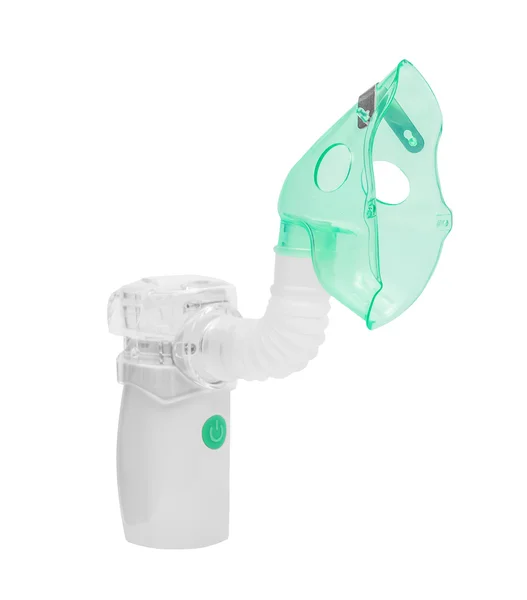 Medical ultrasonic inhaler, nebulizer, nebuliser, nebular with mask — Stock Photo, Image