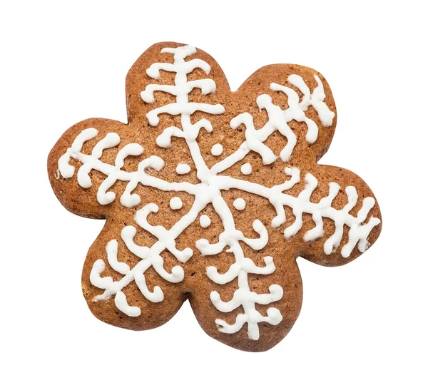 Peperkoek cookie gemaakt in de vorm van een kerst sterren — Stockfoto